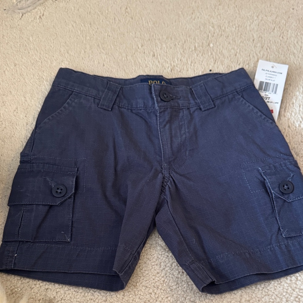Polo by Ralph Lauren Men's Dark Blue Cargo Shorts